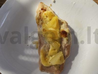 Švelni vištienos krūtinėlė su ananasais Žingsnis 7