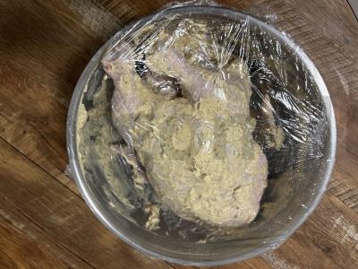 Keptas vištienos su jogurtiniu-česnaku marinatų Žingsnis 5