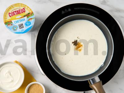 Bulvės su grybais orkaitėje su grietinės padažu Žingsnis 4