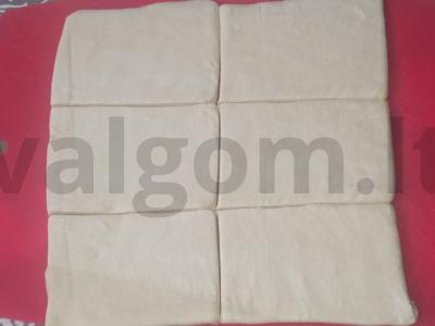 Dešrainių ir sūrio bandelės „Užkandinės“ Žingsnis 2