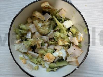 Sumuštiniai su avokadu ir kumpiu Žingsnis 9