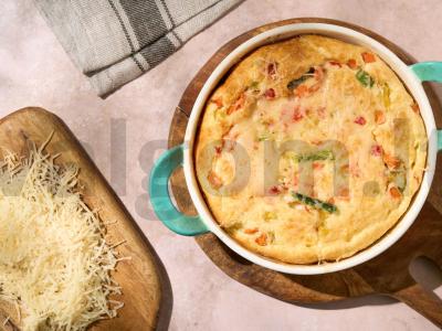 Frittata su daržovėmis ir sūriu Žingsnis 5