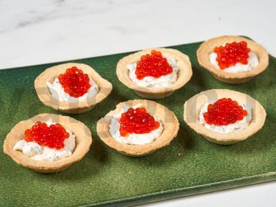 Tartaletės su raudonąja ikra Žingsnis 5