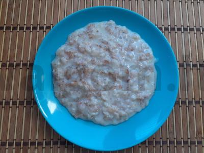 Pieninė košė su saulėgrąžų sėklomis ir linų sėmenimis Žingsnis 3