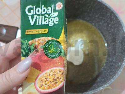 Skaniausi želė saldainiai iš sulčių ir agar-agar Žingsnis 1