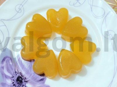 Skaniausi želė saldainiai iš sulčių ir agar-agar pagrindine nuotrauka