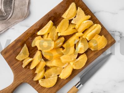 Smėlinis pyragas „Gėlė“ su apelsinų įdaru Žingsnis 4