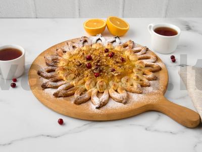 Smėlinis pyragas „Gėlė“ su apelsinų įdaru pagrindine nuotrauka