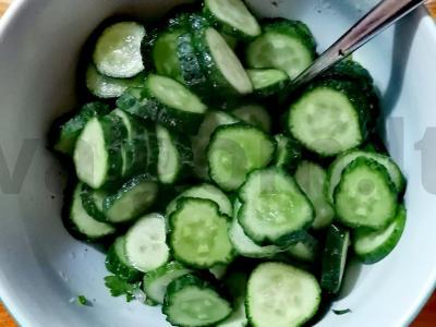 Greita agurkų užkanda Žingsnis 4