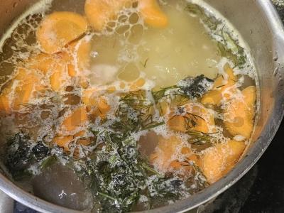 Naminių vištienos sultinys Žingsnis 3