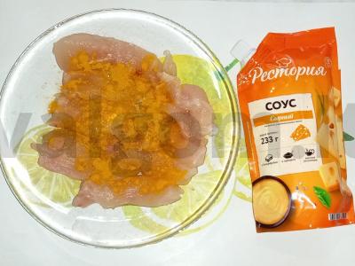 Švelni vištienos filė „Sūrinė“ Žingsnis 2