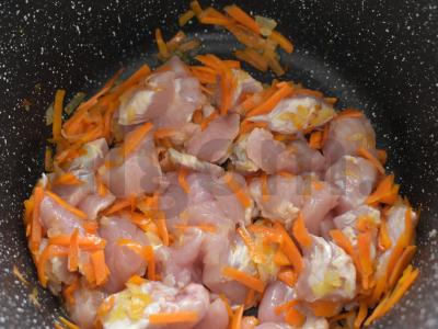 Rudieji ryžiai su kalakutiena Žingsnis 5