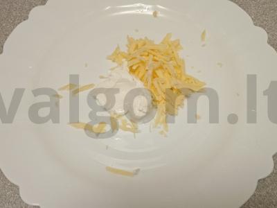 Keptas baklažanas su naminiu faršu po sūriu Žingsnis 4