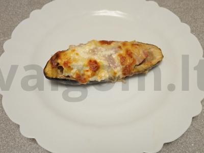 Keptas baklažanas su naminiu faršu po sūriu Žingsnis 7