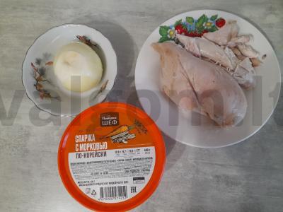 Salotas su vištienos krūtinėle alyvuogių majoneze Žingsnis 2