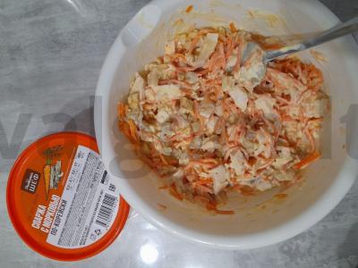 Salotas su vištienos krūtinėle alyvuogių majoneze Žingsnis 8