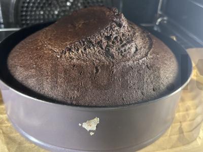 Biskvitas be cukraus ir glitimo Žingsnis 6