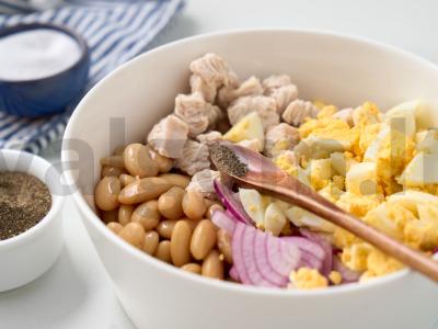 Kalakutų salotos su pupelėmis Žingsnis 4