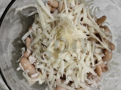 Greitas vištienos salotas su baltais pupelėmis Žingsnis 3