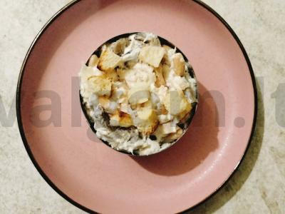 Greitas vištienos salotas su baltais pupelėmis Žingsnis 5