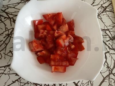 Salotas „Minutka“ su ruginių sausainių Žingsnis 1