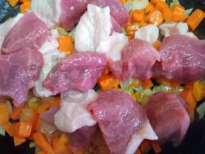 Bulguras su antis filė ir daržovėmis Žingsnis 3