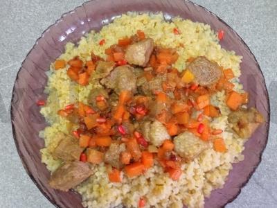 Bulguras su antis filė ir daržovėmis pagrindine nuotrauka