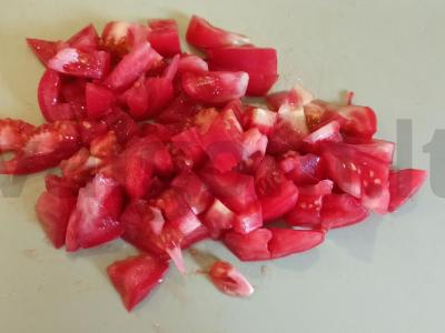 Vasaros salotos su romėniškais pipirais Žingsnis 1