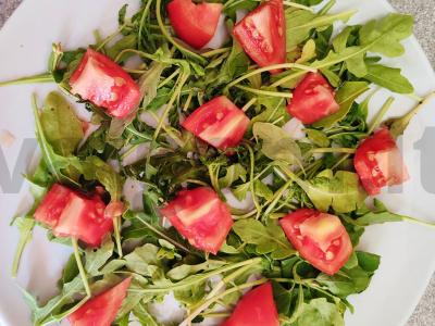 Salotas su rukola ir terijaki padažu Žingsnis 1