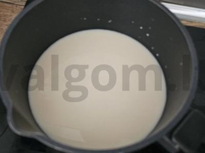 Kukurūzų košė su ananasais Žingsnis 1