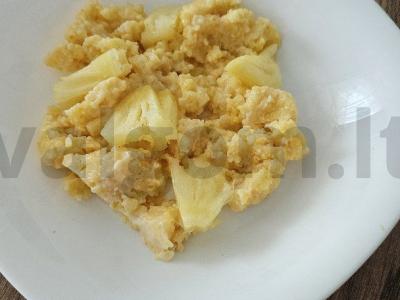 Kukurūzų košė su ananasais Žingsnis 6