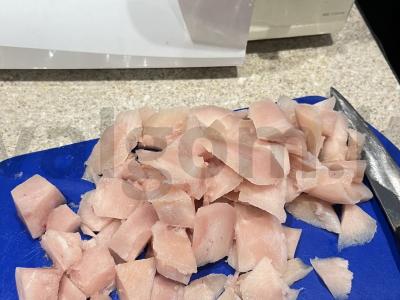 Makaronai su vištiena ir sūriu Žingsnis 2