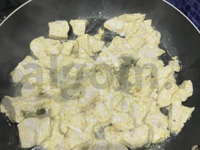 Makaronai su vištiena ir sūriu Žingsnis 7