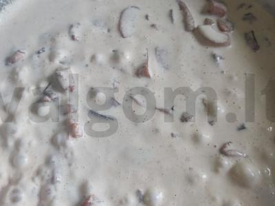 Makaronai su jūros gėrybėmis grietinėlės padaže Žingsnis 3