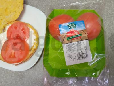 Sūrio bandelė su bekonu, kiaušiniu ir keptu sūriu Žingsnis 9