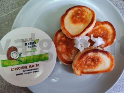 Aktyvūs blynai su kokosų aliejumi, karamele ir kondensuotu pienu Žingsnis 4