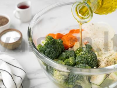 Brokoliai su cukinijomis orkaitėje Žingsnis 3