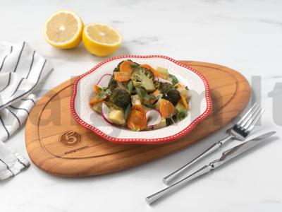 Brokoliai su cukinijomis orkaitėje pagrindine nuotrauka