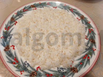 Sushi tortas su upėtakiu, avokadu ir varškės sūriu Žingsnis 4