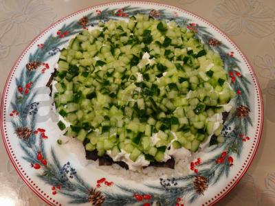 Sushi tortas su upėtakiu, avokadu ir varškės sūriu Žingsnis 9