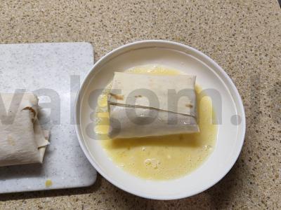 Tortilijos su kumpiu, sūriu ir majonezu Žingsnis 3