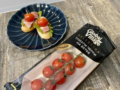 Mini brusketės su bekonu ir vyšniniais pomidorais Žingsnis 5