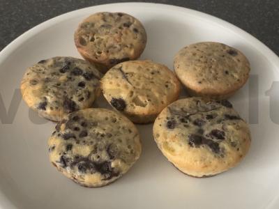 Mėlynių keksiukai pagrindine nuotrauka