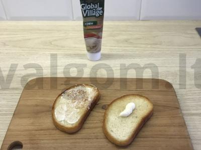 Brusketa su jautienos liežuviu ir krienais Žingsnis 3