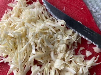 Daikon, morkų ir salotų salotos Žingsnis 4