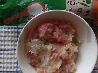 Patinga samsa iš paruošto sluoksniuoto tešlos Žingsnis 3