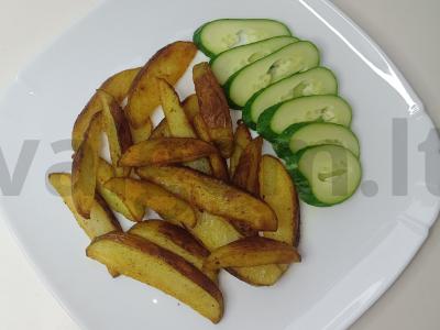 Kaimiški bulvės su alyvuogių aliejumi pagrindine nuotrauka