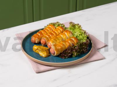 Dešrelės mieliniame tešloje be pakilimo pagrindine nuotrauka