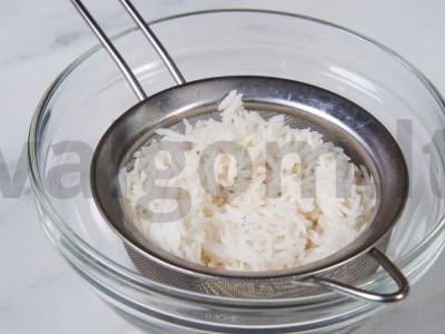 Vaikų ryžių apkepas Žingsnis 1