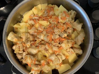 Bulvės su kalakutiena Žingsnis 6